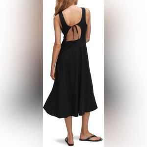 Mango linen blend dress L